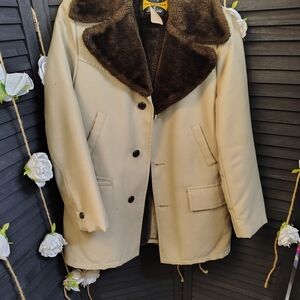 Weatherpal by LeeWald Brown Fur Coat